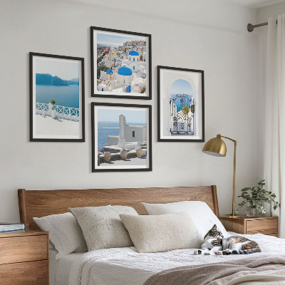Mur de tableaux Bâtiments de la mer blanche grèce