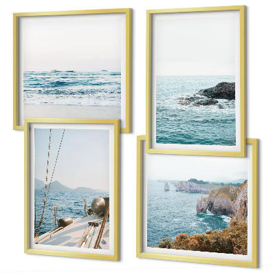 Polyptyque z cadres Vues sur le paysage marin