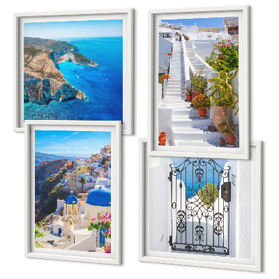 Polyptyque z cadres Architecture grecque de santorin oia