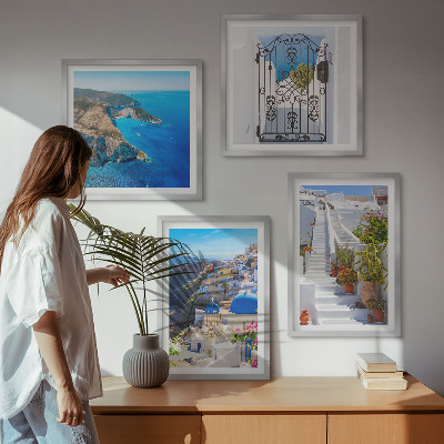 Polyptyque z cadres Architecture grecque de santorin oia