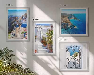 Polyptyque z cadres Architecture grecque de santorin oia
