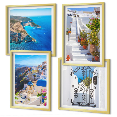 Polyptyque z cadres Architecture grecque de santorin oia