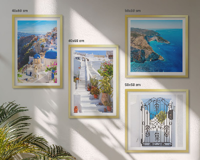 Polyptyque z cadres Architecture grecque de santorin oia