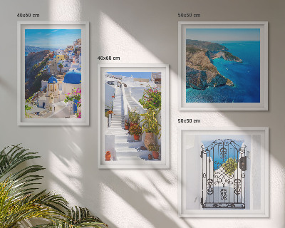 Polyptyque z cadres Architecture grecque de santorin oia