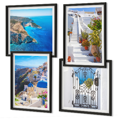 Polyptyque z cadres Architecture grecque de santorin oia