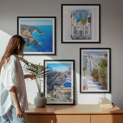 Polyptyque z cadres Architecture grecque de santorin oia