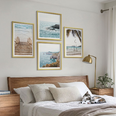 Mur de tableaux Escaliers, plage, vue sur la mer, balançoire