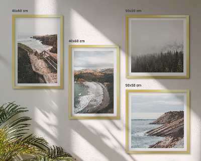 Mur de tableaux Vues sur les falaises, paysages de plage