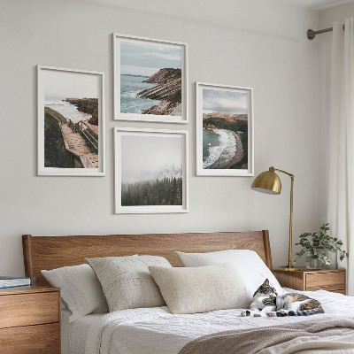 Mur de tableaux Vues sur les falaises, paysages de plage