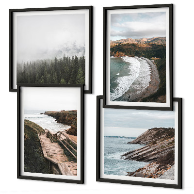 Mur de tableaux Vues sur les falaises, paysages de plage