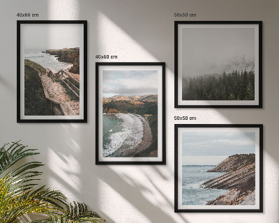 Mur de tableaux Vues sur les falaises, paysages de plage