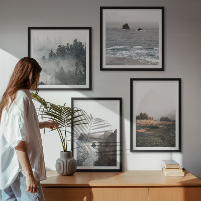 Polyptyque z cadres Paysages de montagnes et de mer