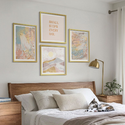 Mur de tableaux Motifs pastel abstraits