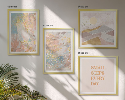 Mur de tableaux Motifs pastel abstraits