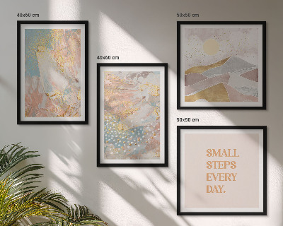 Mur de tableaux Motifs pastel abstraits