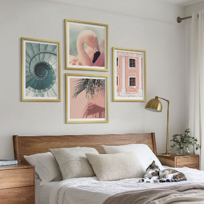 Mur de tableaux Motifs pastel architecturaux