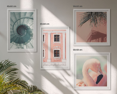 Mur de tableaux Motifs pastel architecturaux