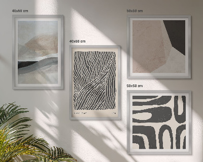 Polyptyque z cadres Motifs décoratifs bohèmes abstraits