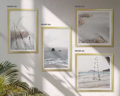 Mur de tableaux Végétation au bord de l'eau en été