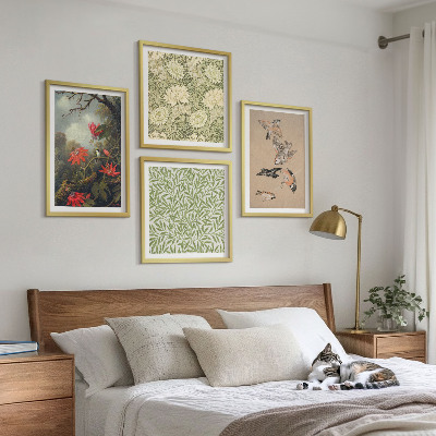 Mur de tableaux Fleurs et oiseaux dans leur environnement naturel