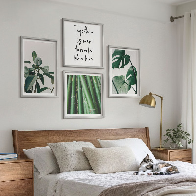 Mur de tableaux Feuilles de bambou