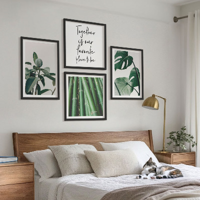 Mur de tableaux Feuilles de bambou