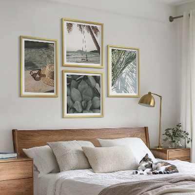 Polyptyque z cadres Plantes tropicales pour les vacances