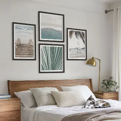 Vacances tropicales ensemble de 4 tableaux