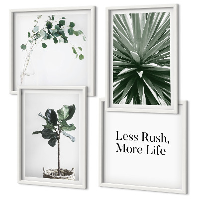 Mur de tableaux Minimalisme des plantes vertes