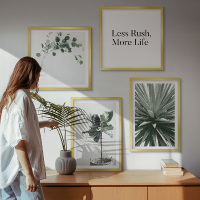 Mur de tableaux Minimalisme des plantes vertes
