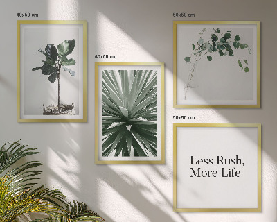 Mur de tableaux Minimalisme des plantes vertes
