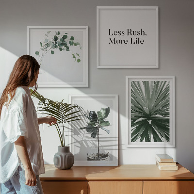 Mur de tableaux Minimalisme des plantes vertes