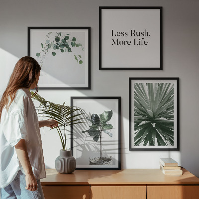 Mur de tableaux Minimalisme des plantes vertes