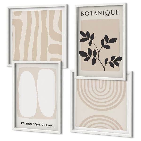 Mur de tableaux Affiches bohèmes délicates sur les plantes