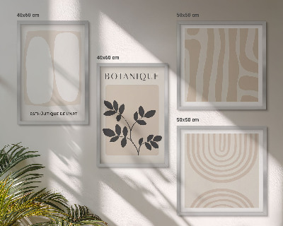 Mur de tableaux Affiches bohèmes délicates sur les plantes