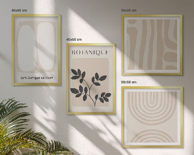 Mur de tableaux Affiches bohèmes délicates sur les plantes