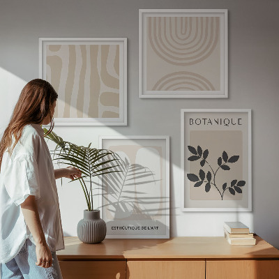 Mur de tableaux Affiches bohèmes délicates sur les plantes