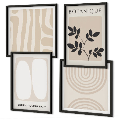 Mur de tableaux Affiches bohèmes délicates sur les plantes