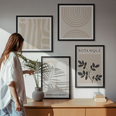 Mur de tableaux Affiches bohèmes délicates sur les plantes