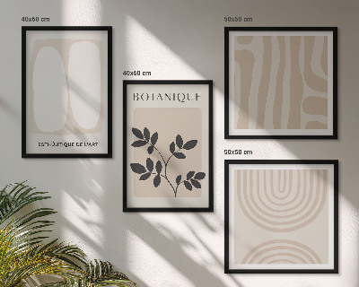Mur de tableaux Affiches bohèmes délicates sur les plantes