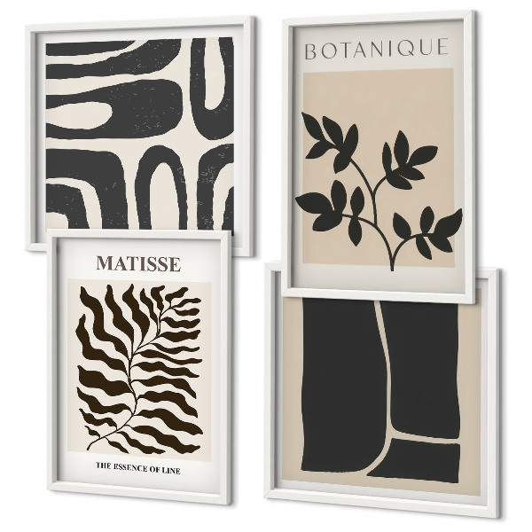Mur de tableaux Affiches minimalistes de plantes