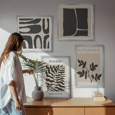 Mur de tableaux Affiches minimalistes de plantes