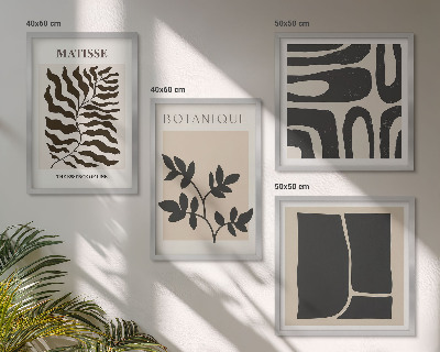 Mur de tableaux Affiches minimalistes de plantes