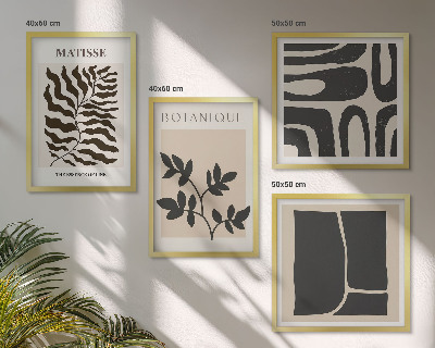 Mur de tableaux Affiches minimalistes de plantes