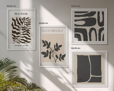 Mur de tableaux Affiches minimalistes de plantes