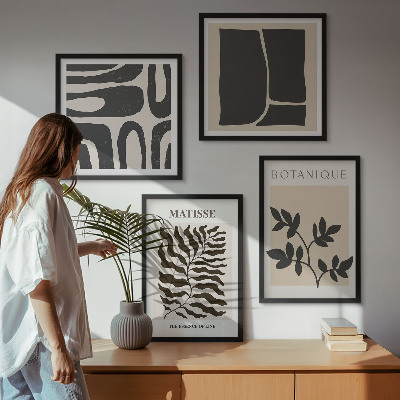 Mur de tableaux Affiches minimalistes de plantes