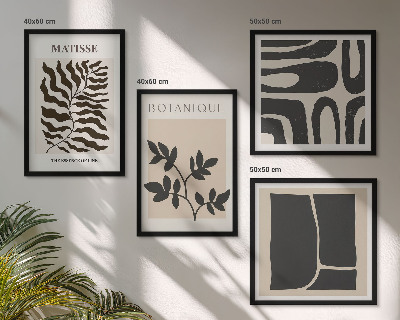 Mur de tableaux Affiches minimalistes de plantes