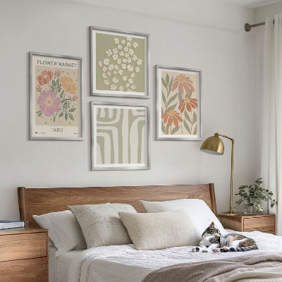 Mur de tableaux Motifs botaniques, minimalisme parisien