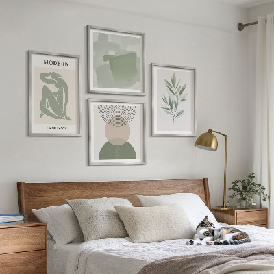 Mur de tableaux Graphismes végétaux abstraits et stylés