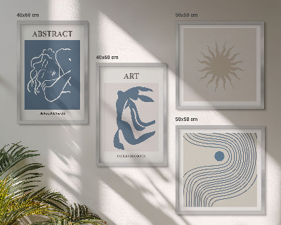 Ensemble de 4 tableaux Les motifs abstraits élégants de matisse